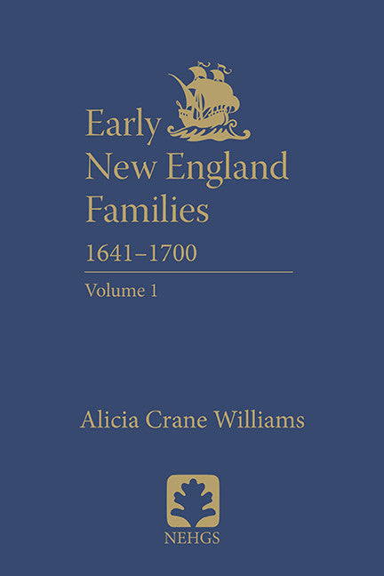 Early New England Families 1641-1700, Volume 1 (hardcover)