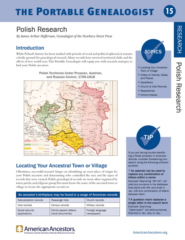 Portable Genealogist: Polish Research