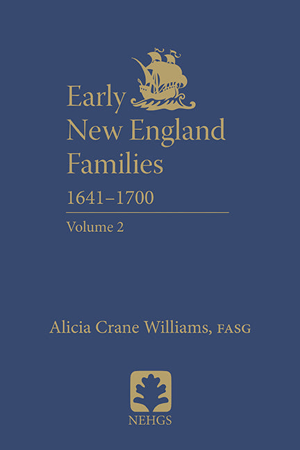 Early New England Families 1641–1700, Volume 2 (hardcover)