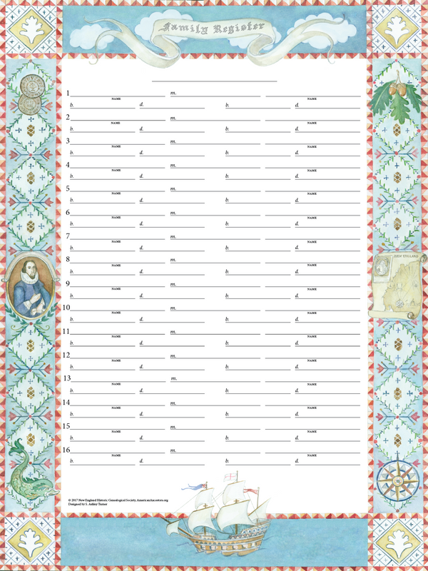 Great Migration Family Register Chart